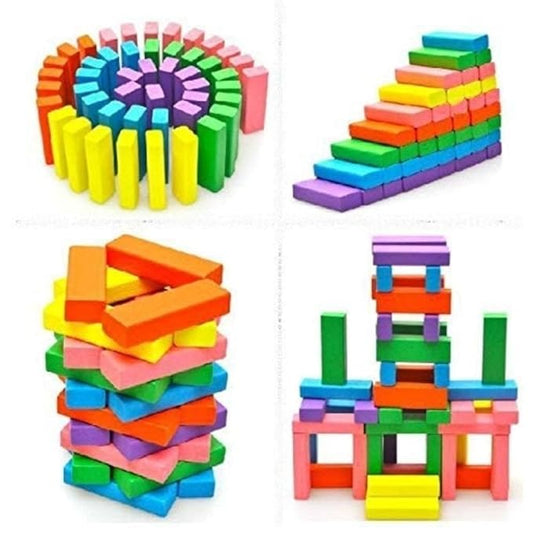 Toydew® Colorful Wooden Blocks (54Pcs)